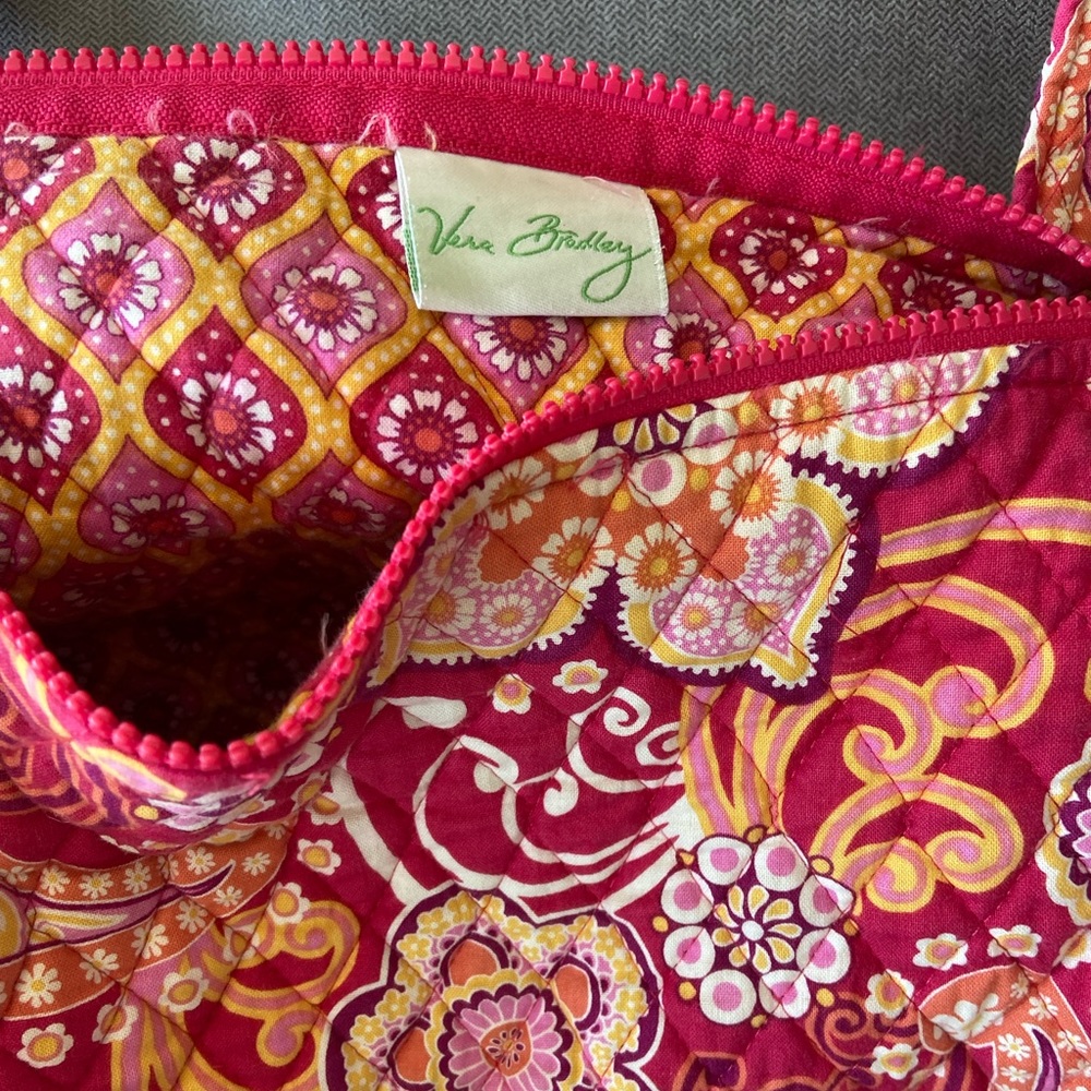 Vera Bradley Raspberry Fizz Overnight Duffel Bag - Picture 2 of 7